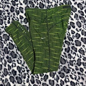 Nike Black and Yellow Patterned Leggings